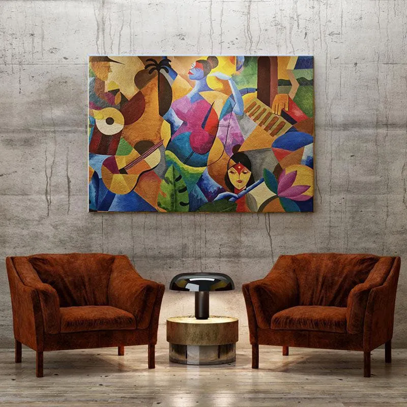 Grace Abstract Art Painting - Gallery Wrap media 4