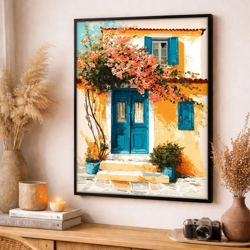 Serapha Canvas Wall Painting With Black Frame media 3