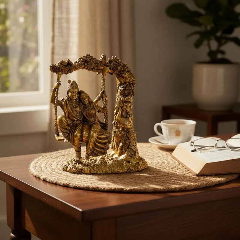 Radhakrishn Brass Idol media 5