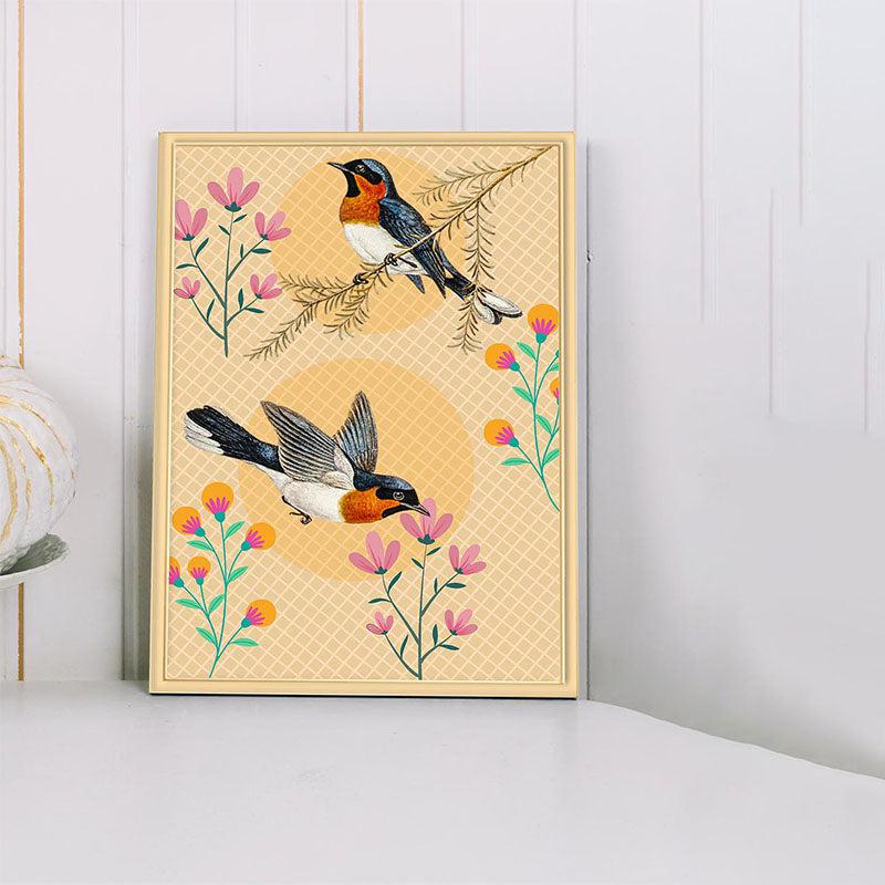 Bird Wander Canvas Wall Painting