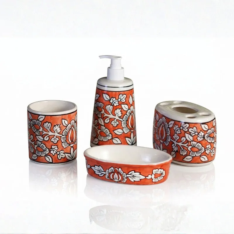 Bath Elegance Ceramic Bathroom Set - Four Piece Set media 3