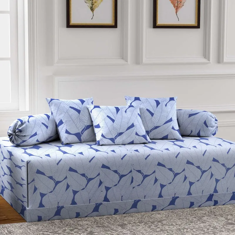 Breezae Printed Diwan Set - Six Piece Set media 3