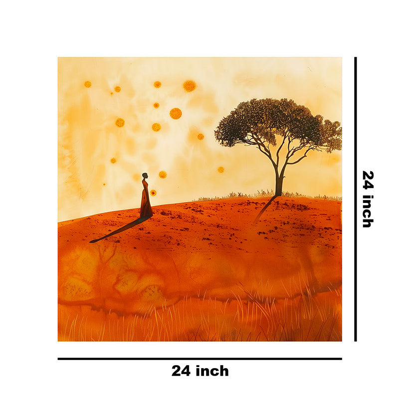Solitude In Sunset Wall Painting media 8