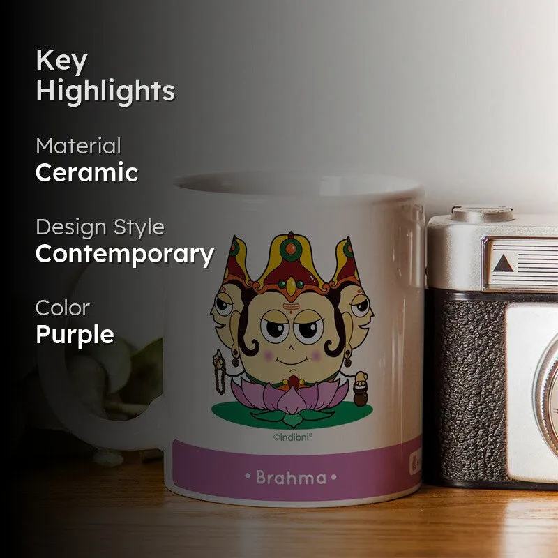 Whimsy Cute Brahma Ceramic Coffee Mug - 300 mL media 2