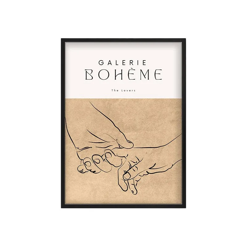 Unspoken Vow Canvas Wall Painting With Black Frame media 3
