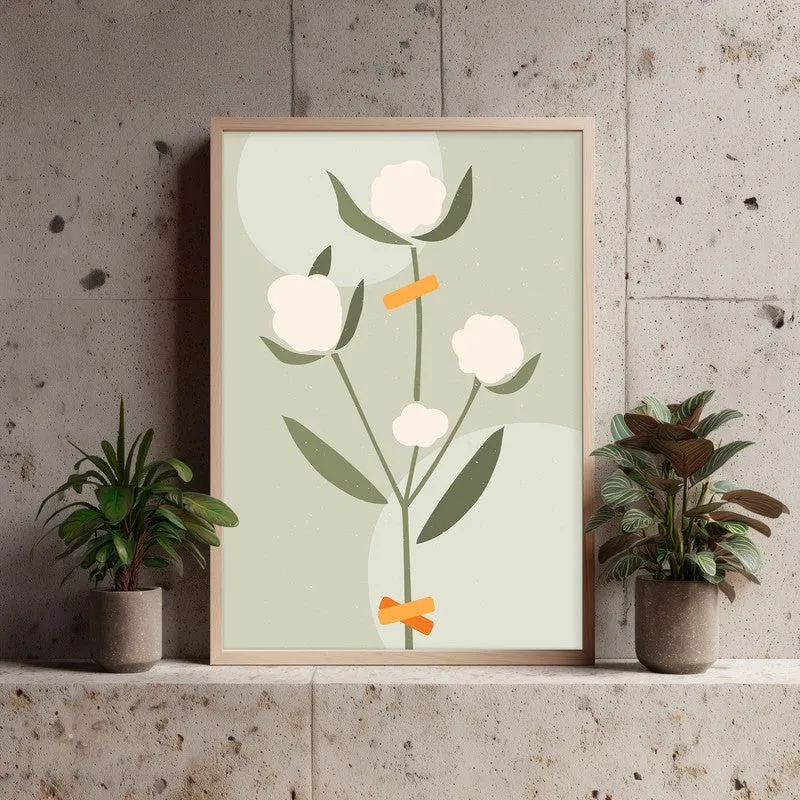 Eden's Tapestry Archival Canvas Wall Art - Natural Brown Frame media 4
