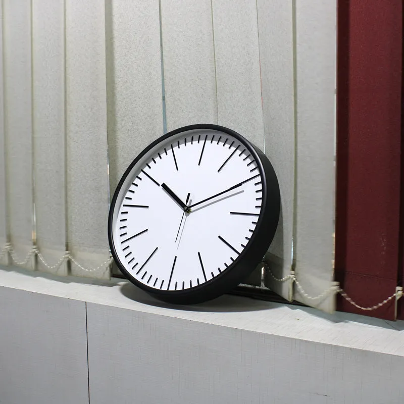 Aestra Analog Wall Clock - Black, White media 1