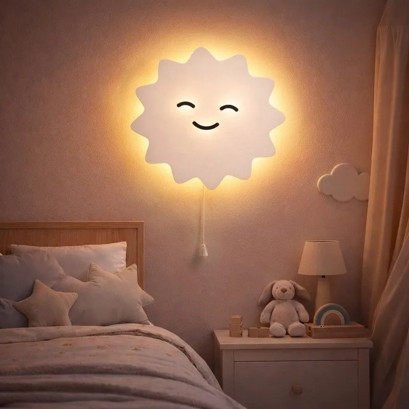 Sunelle Battery Operated MDF Wall Lamp - White media 1