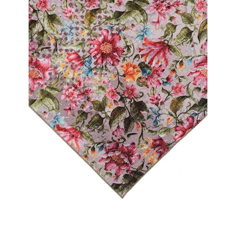 Sumaya Floral Polyester Carpet - Pink media 7