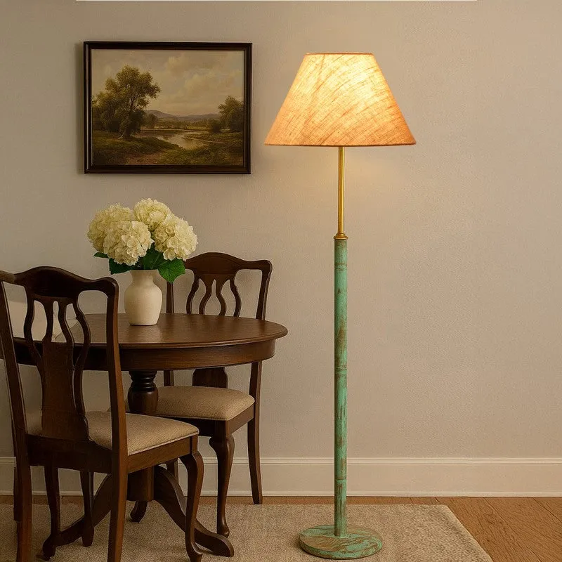 Drift Wooden Floor Lamp - Beige media 3