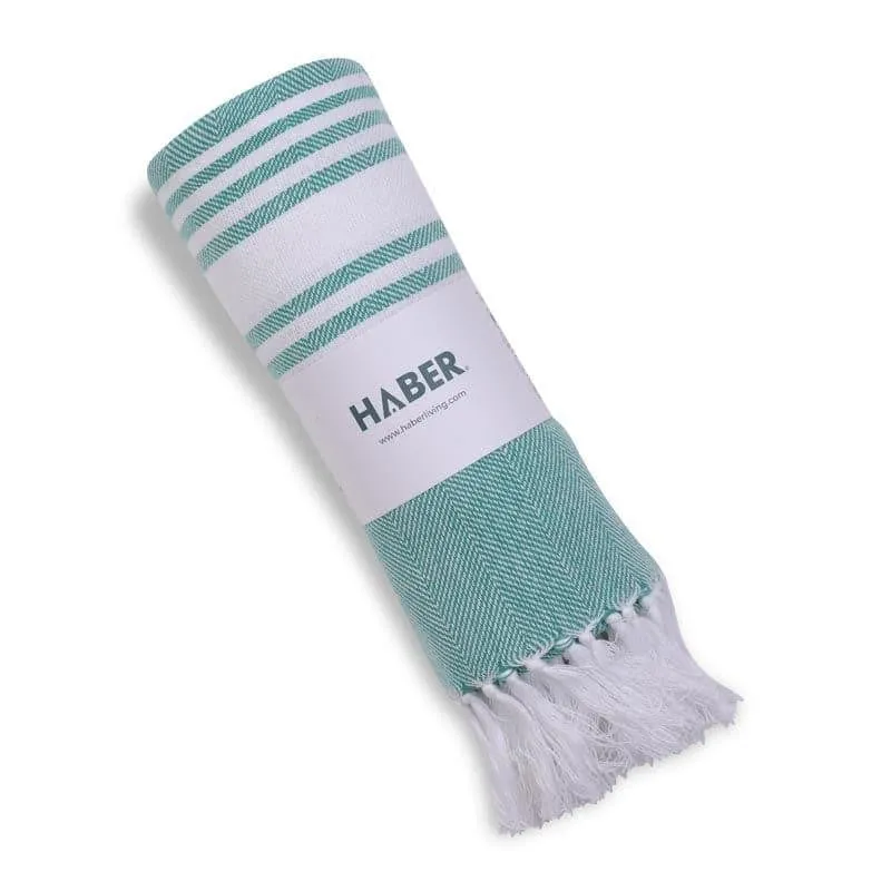 Striped Bliss Bath Towel - Mint media 3
