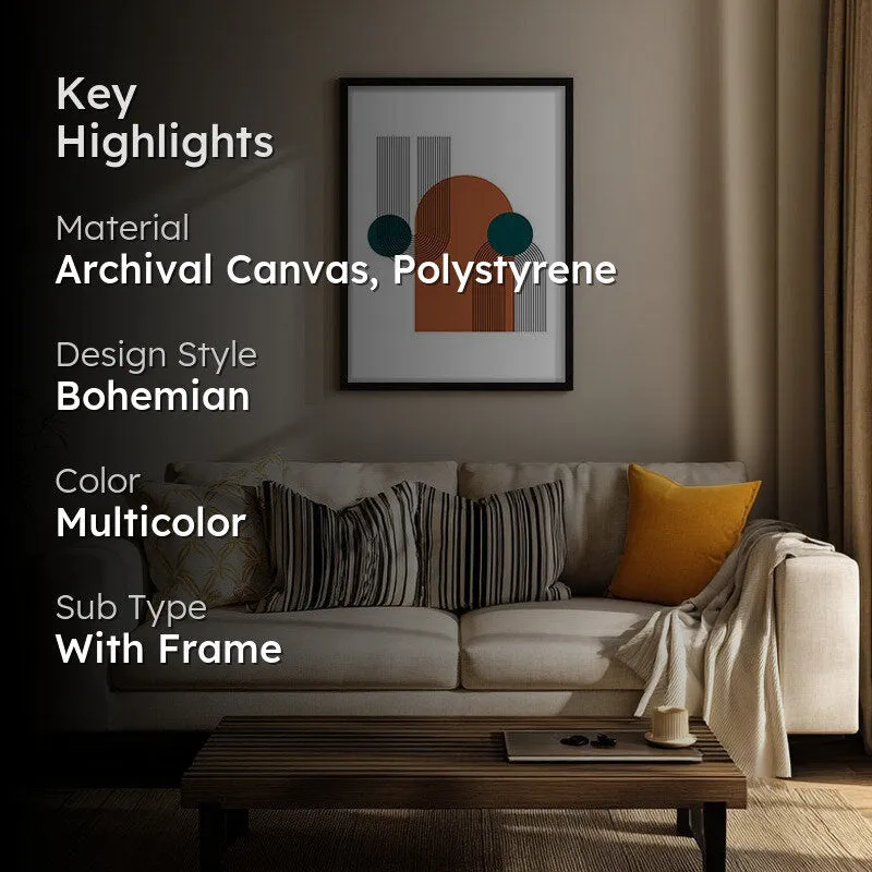 Zenith Canvas Wall Painting With Black Frame media 2