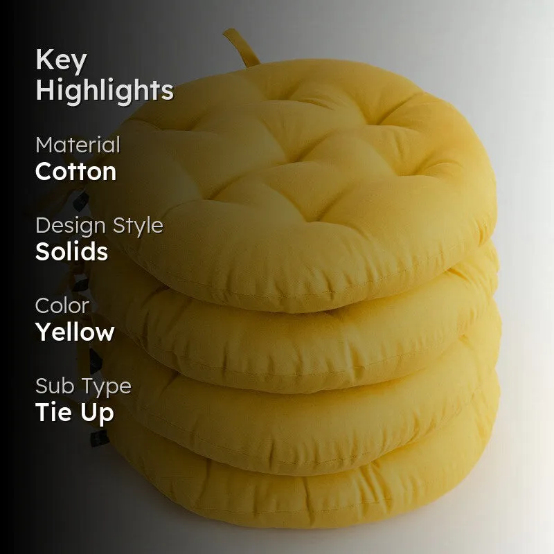 Paylon Chair Pad (Mustard Yellow) - Set Of Four media 2