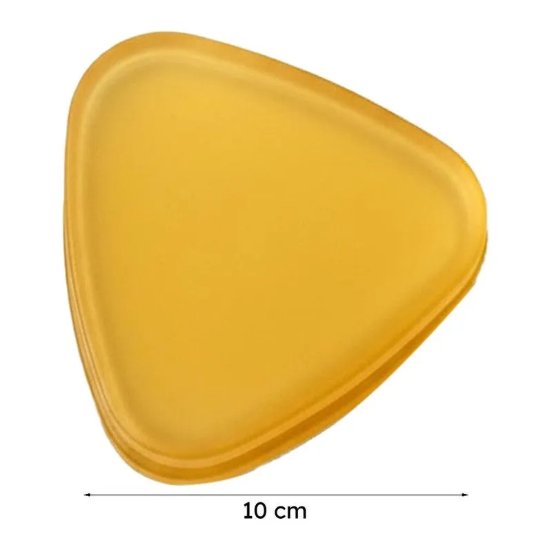 Glossy Trivo Glass Coaster (Yellow) - Set Of Four media 7