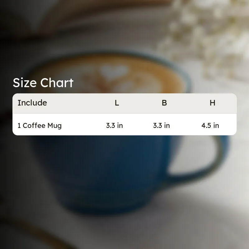 Gradient Brew Ceramic Coffee Mug (Light Blue) - 500 mL media 8