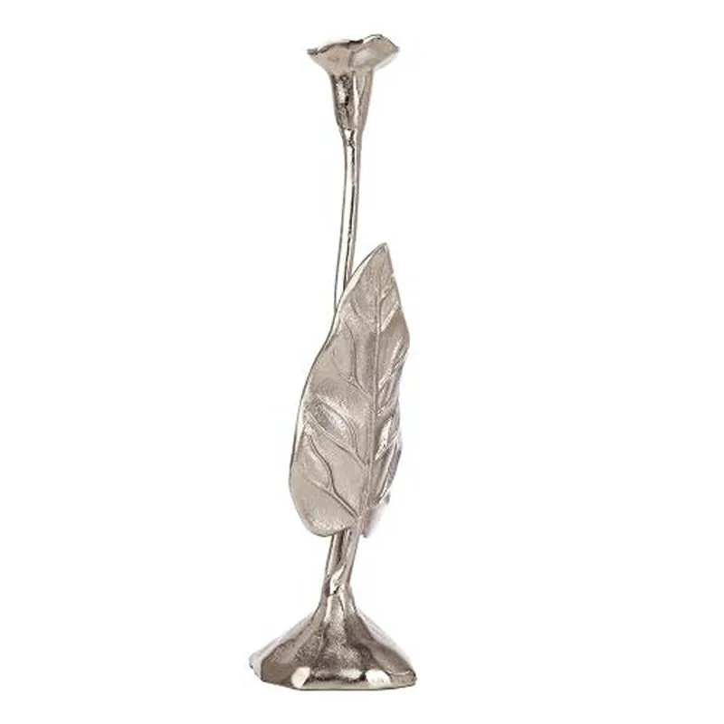Joles Leaf Candle Holder (Silver) - Large media 5