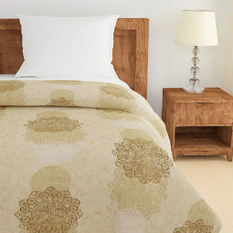 Swayam Calantha Cotton Comforter (Beige) - 150 GSM media 5