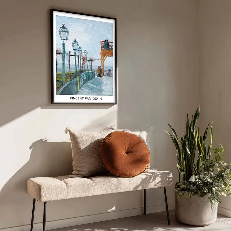 Terrace and Observation Deck Vincent Archival Canvas Wall Painting - Black Frame media 4