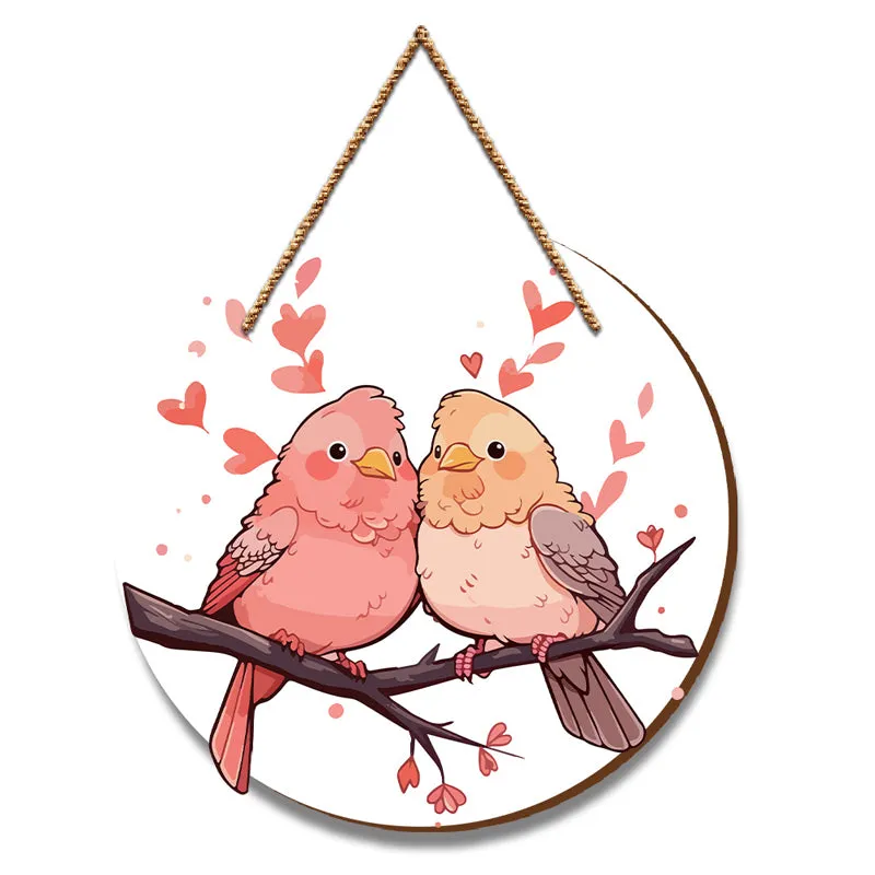 Tweethearts Wood MDF Wall Hanging media 5