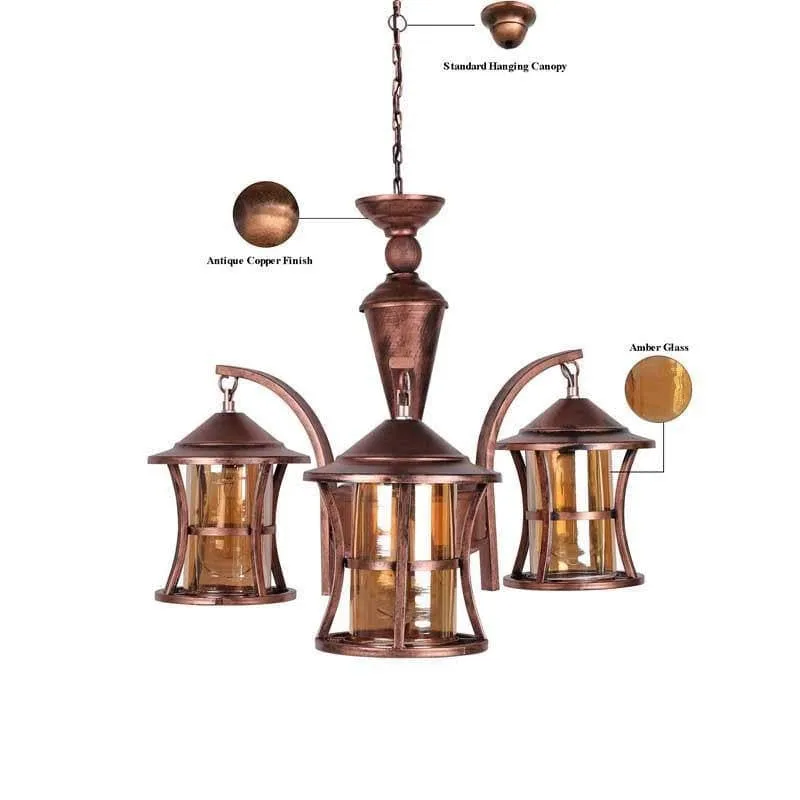 Industrial Edison Chandelier - Three Lights media 6