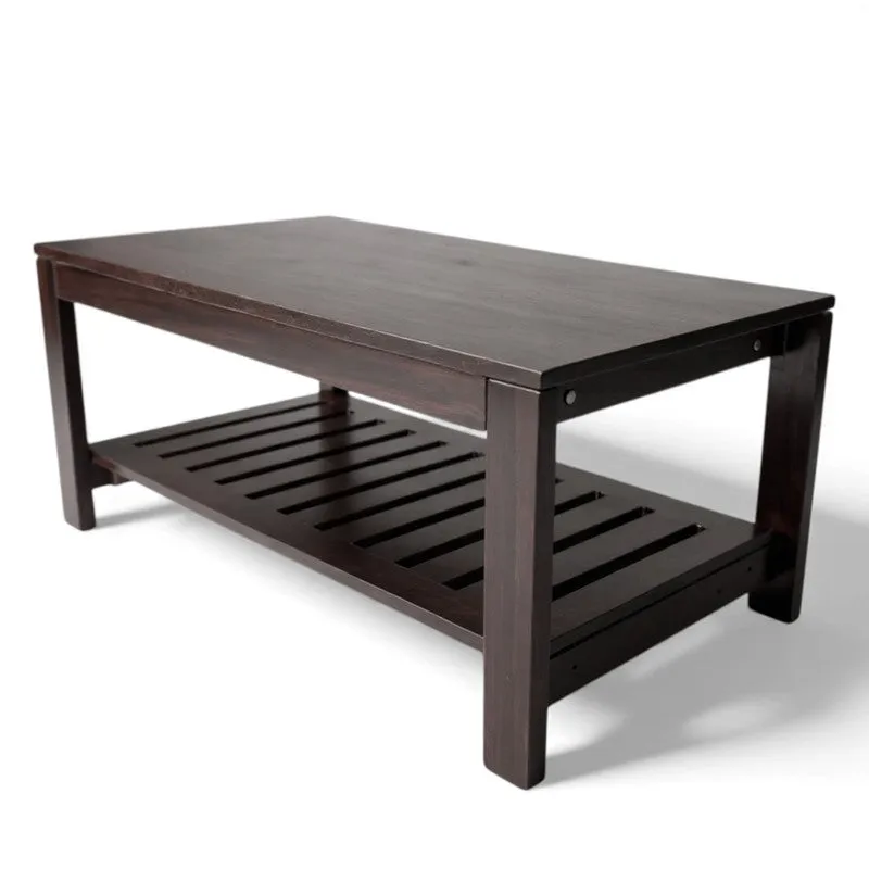 Alvero Sheesham Wooden Center Table - Brown media 6