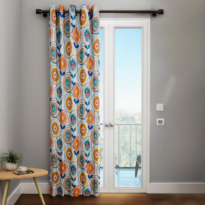 Vibrant Boho Bloom Curtain