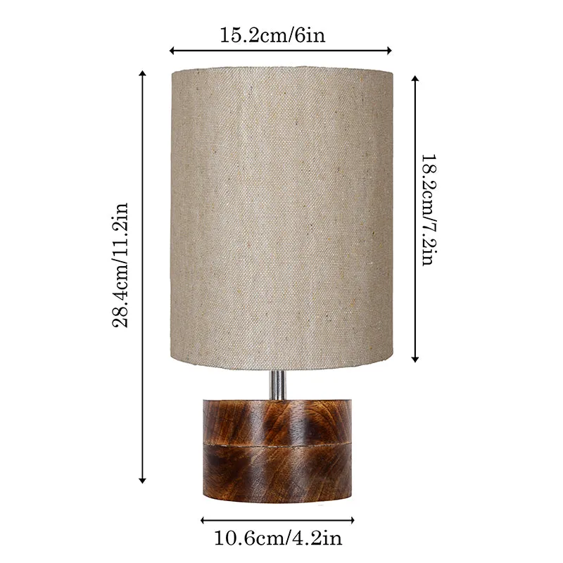 Oleda Curve Wooden Table Lamp - Beige,Brown media 5