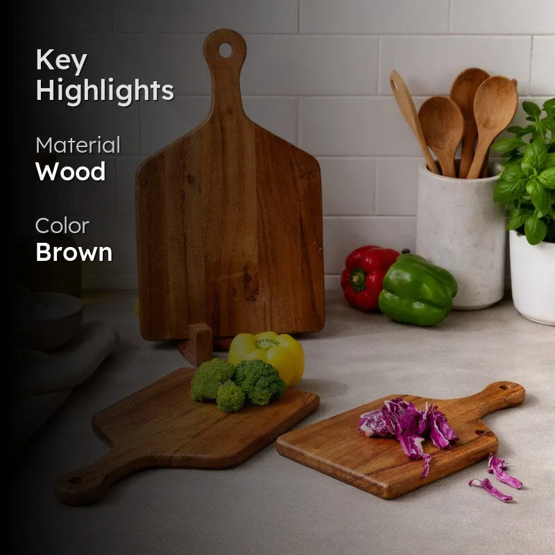 KitchenCraft Wooden Chopping Board - Four Piece Set media 2