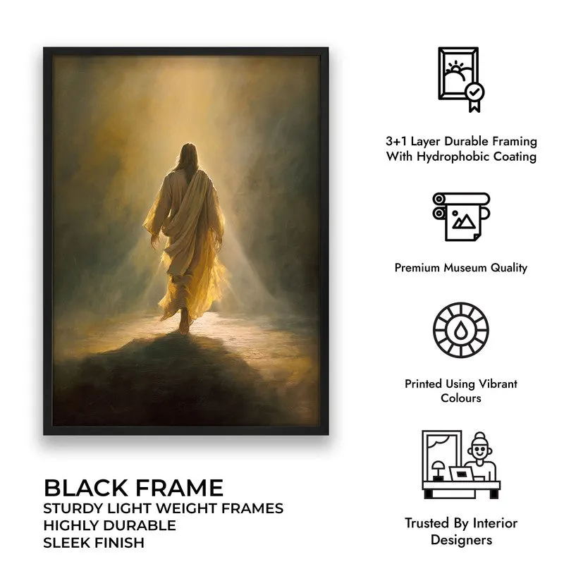 Echoes of Faith Archival Paper Wall Painting With Black Frame media 7