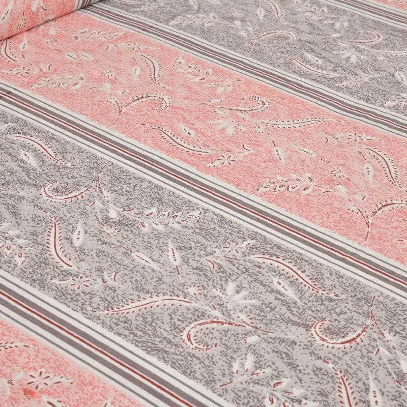 Sumina Printed Cotton Bedsheet (Coral) - 160 TC media 6
