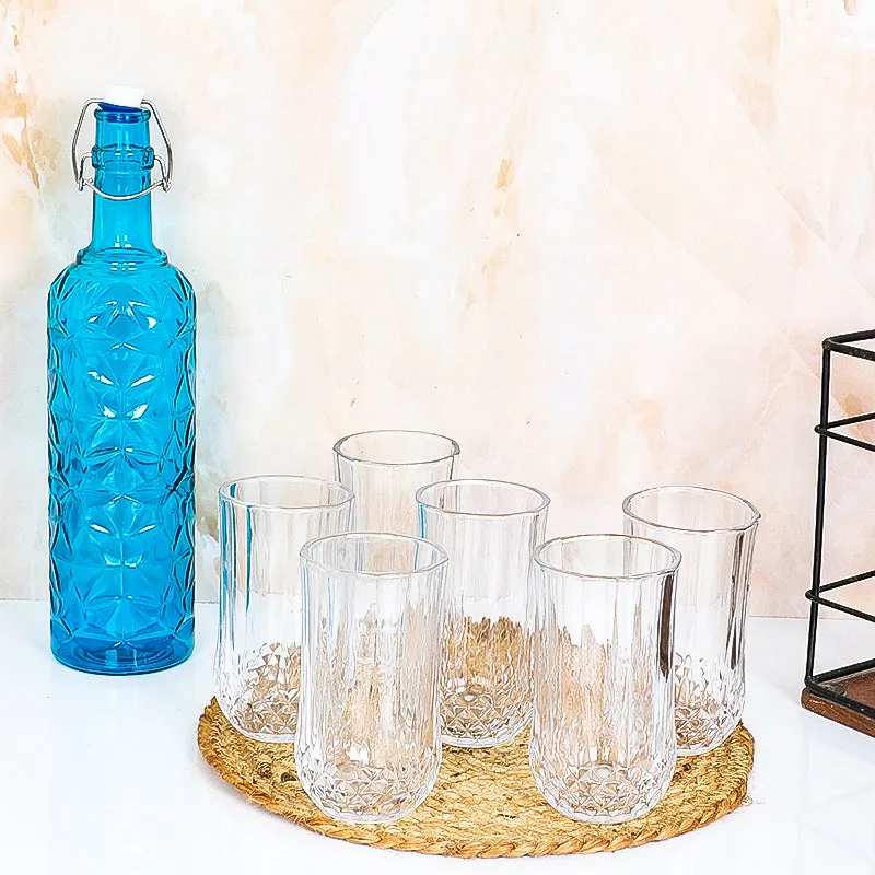 Evander 1000 mL Water Bottle With 350 mL Glasses - Seven Piece Set media 1
