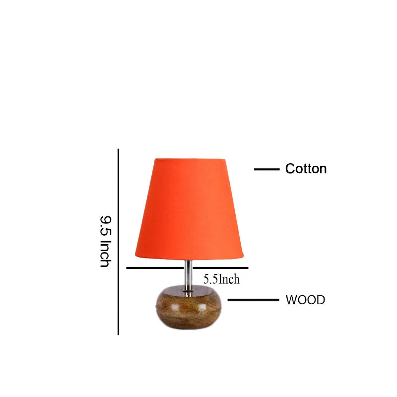 Astrova Fabric Table Lamp - Orange,Brown media 5