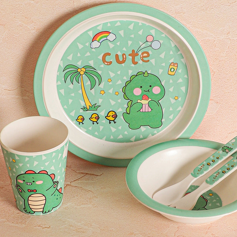 Dino Era Kids Dinner Set - Five Piece Set media 6
