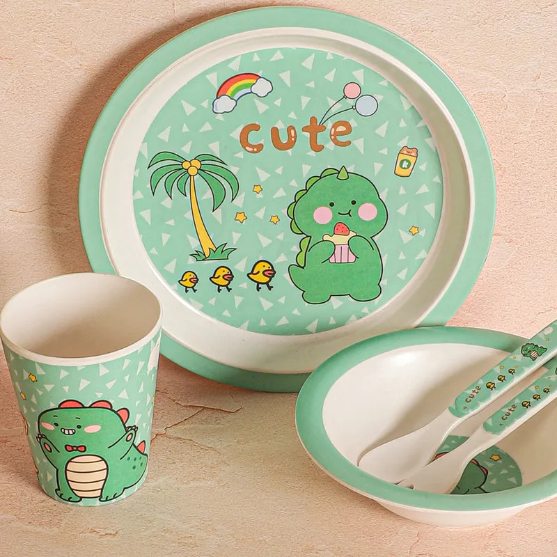 Dino Era Kids Dinner Set - Five Piece Set media 6