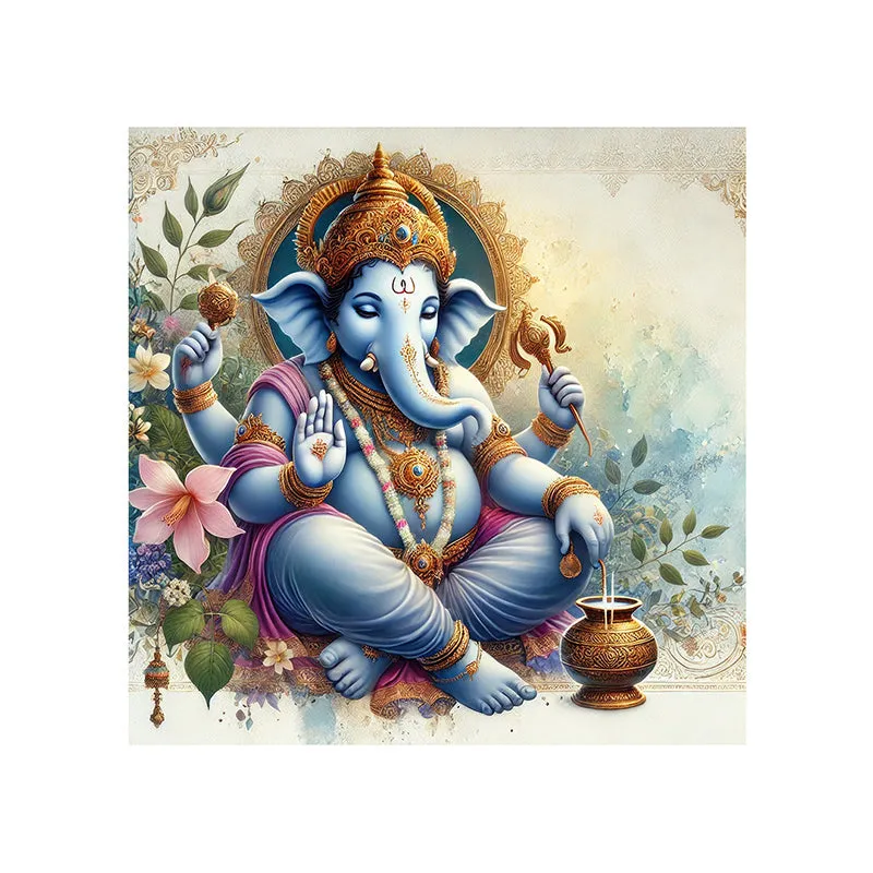 Siddhi Ganapathi Wall Painting media 4