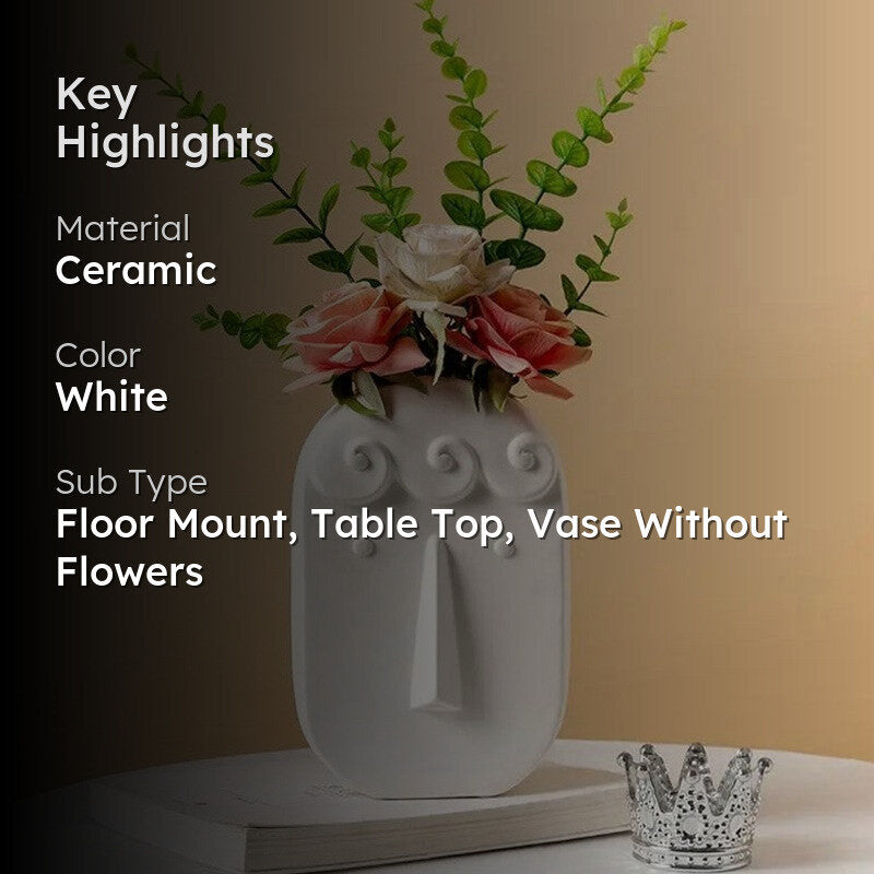 Express Face White Vase media 2