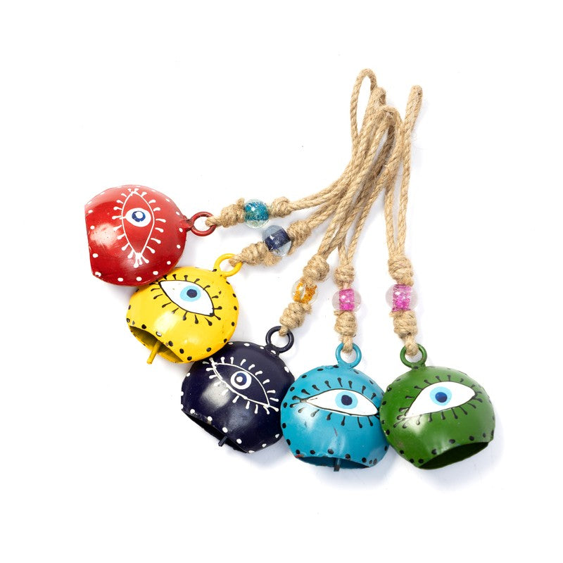Echoa Eye Decorative Hanging Bell (Set Of Five) - Set Of Five media 5