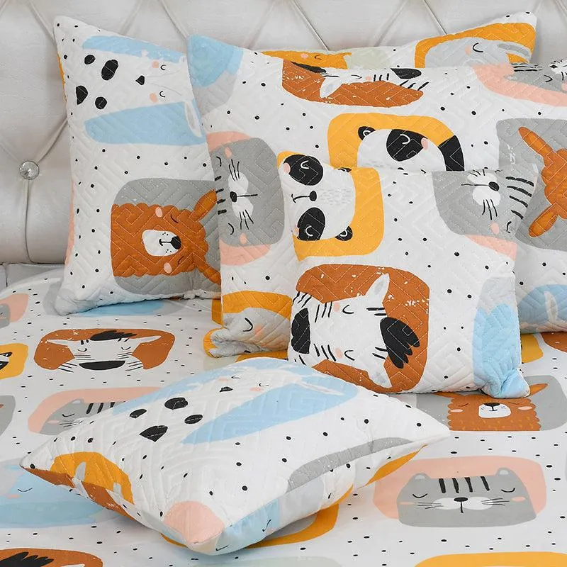 Funky Safari Kids Quilted Bedding Set - Five Piece Set media 3