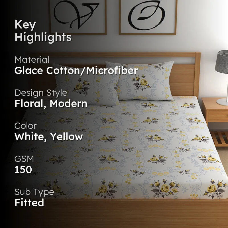 Jeanette Fitted Microfiber Microfiber Bedsheet - 150 GSM media 2