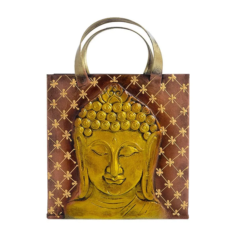 Buddha Embossed Iron Magazine Organizer media 3