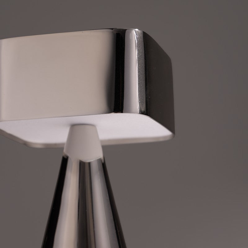 Fig Living Chrome Portable Stainless Steel Table Lamp - Silver media 10