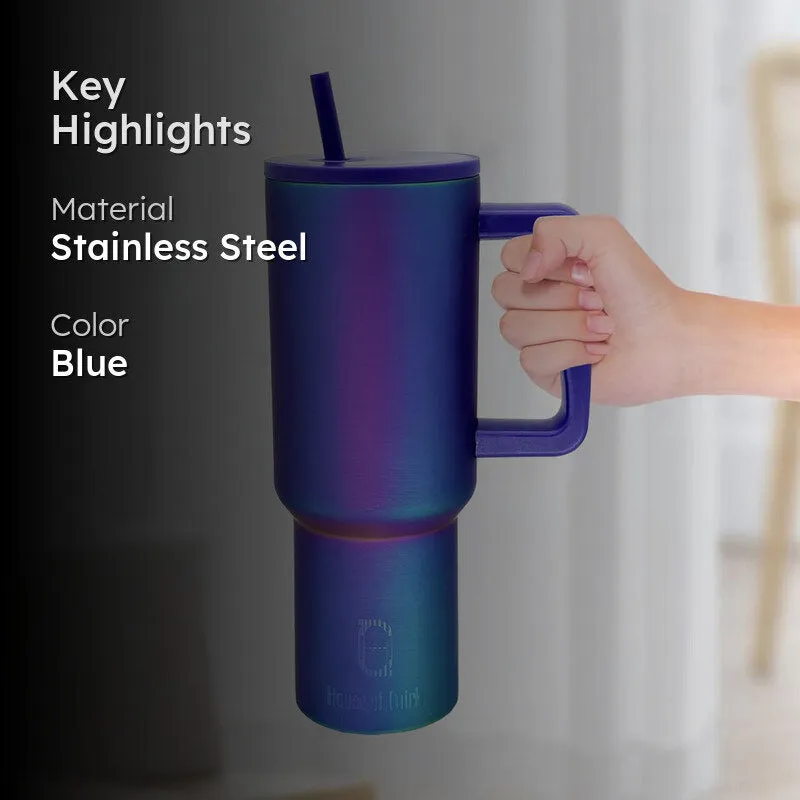 Mirage Luxe Stainless Steel Tumbler (1200 ML) - Blue media 2