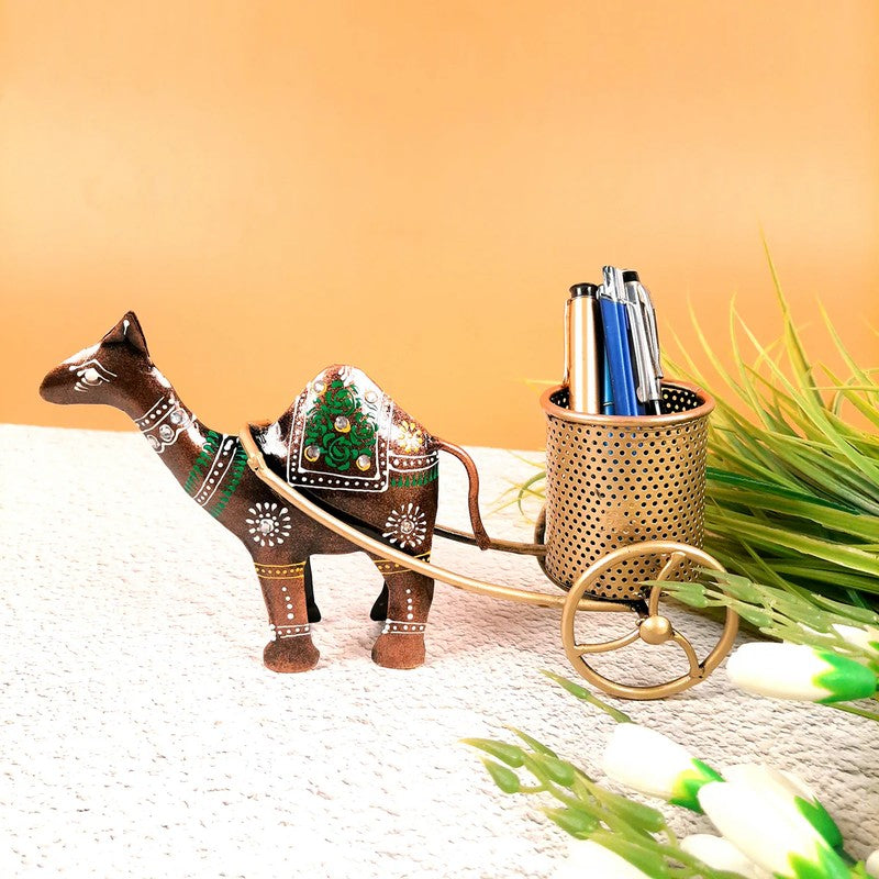 Camel Cart Iron Stationery Holder