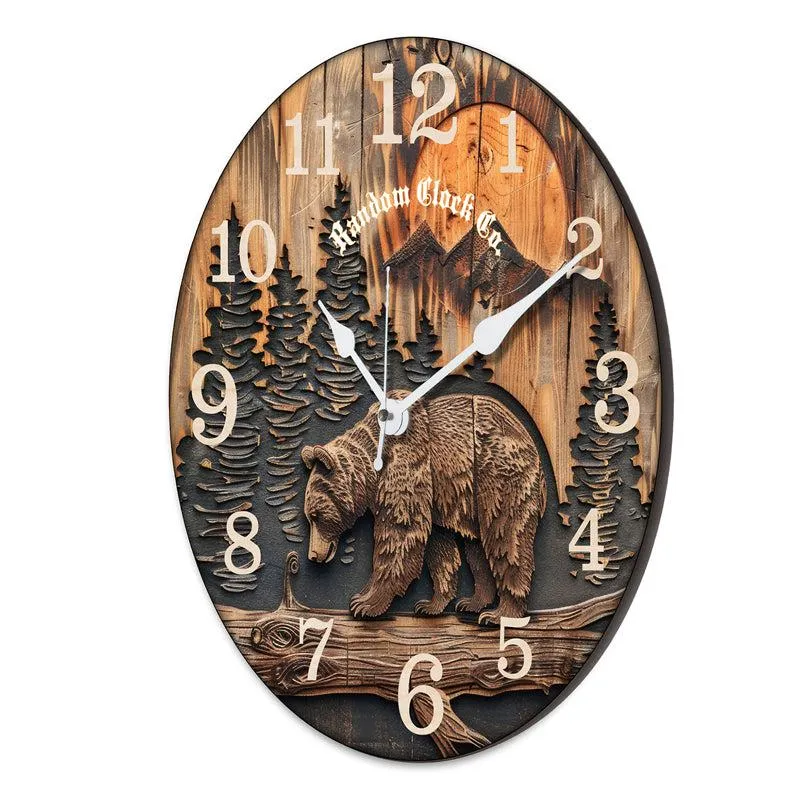 Tempo Aura Analog Wooden Wall Clock media 5