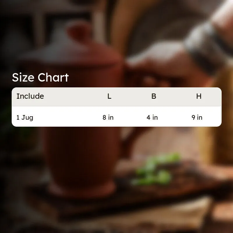 Arda Handmade Terracotta Jug - 800 ML media 5