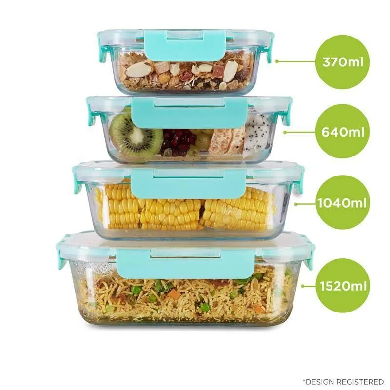 Bauble Glass Container (370, 640, 1040, 1520 ML) - Set Of Four media 5