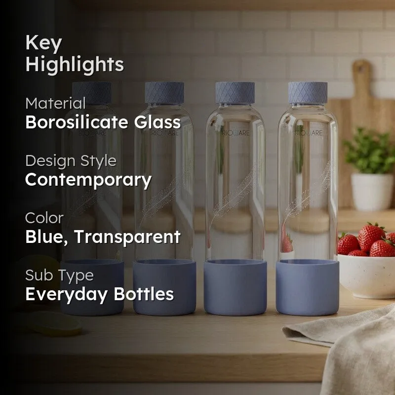 Rioware ClearHydra Reusable Bottle (Blue, 750 mL Each) - Set Of Four media 2