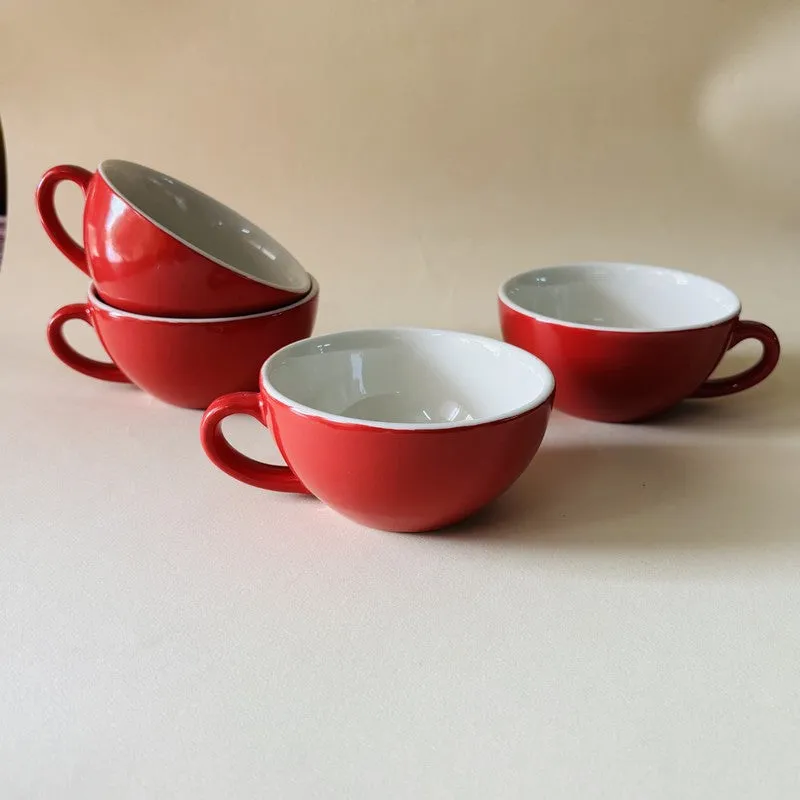Classic Ceramic Tea Cup (240 mL Each) - Set Of Four media 6