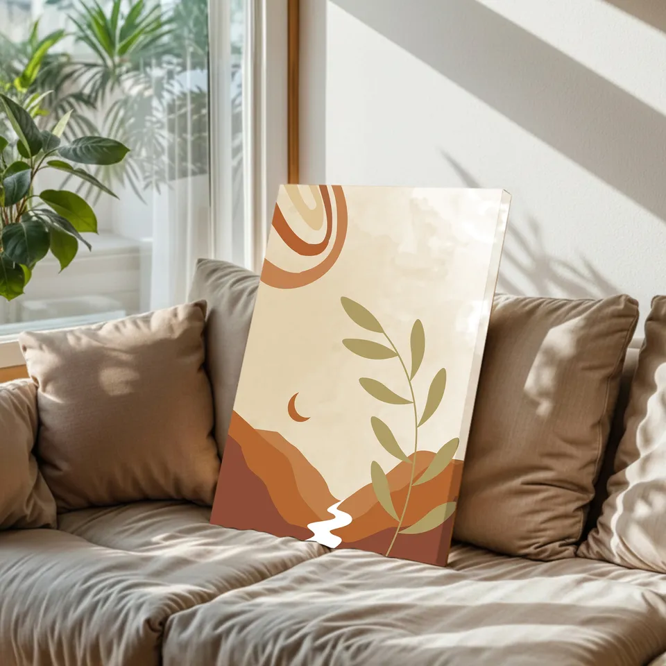 Pastel Path Cotton Canvas Wall Painting media 6