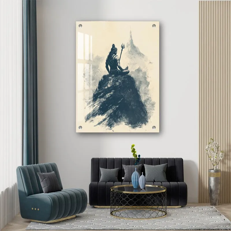 Lord Shiva on Kailash Parvat Acrylic Wall Art media 6